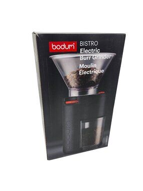 Bodum Bistro Electric Burr Grinder Black NOS 12530-01US